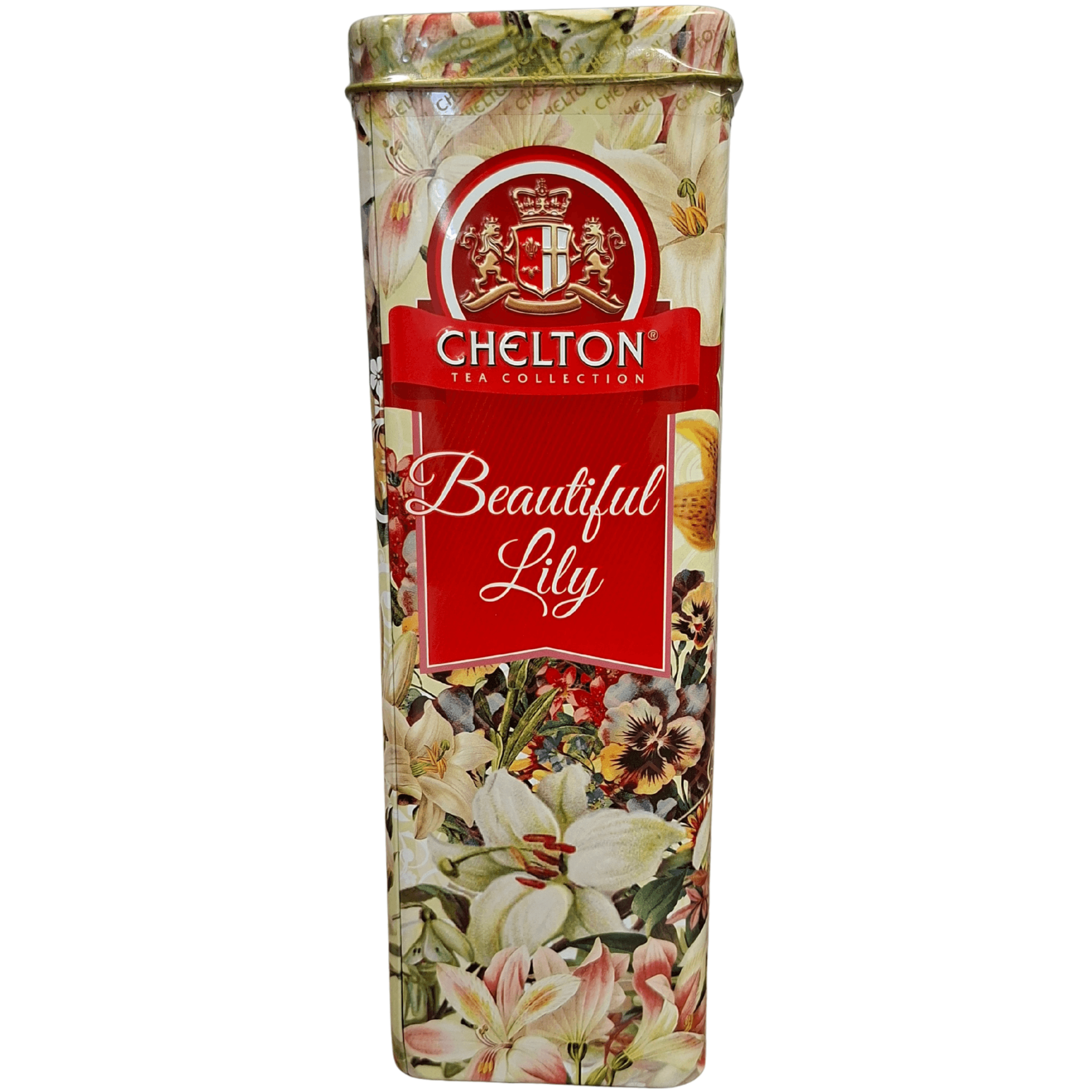 Herbata liściasta Chelton w ozdobnej puszce – motyw lilii Beautiful Lily 100 g