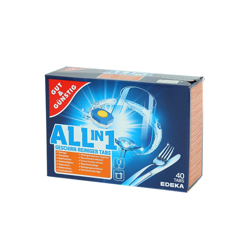 Tabletki do zmywarki All in 1 Geschirr-Reiniger Tabs 40 sztuk