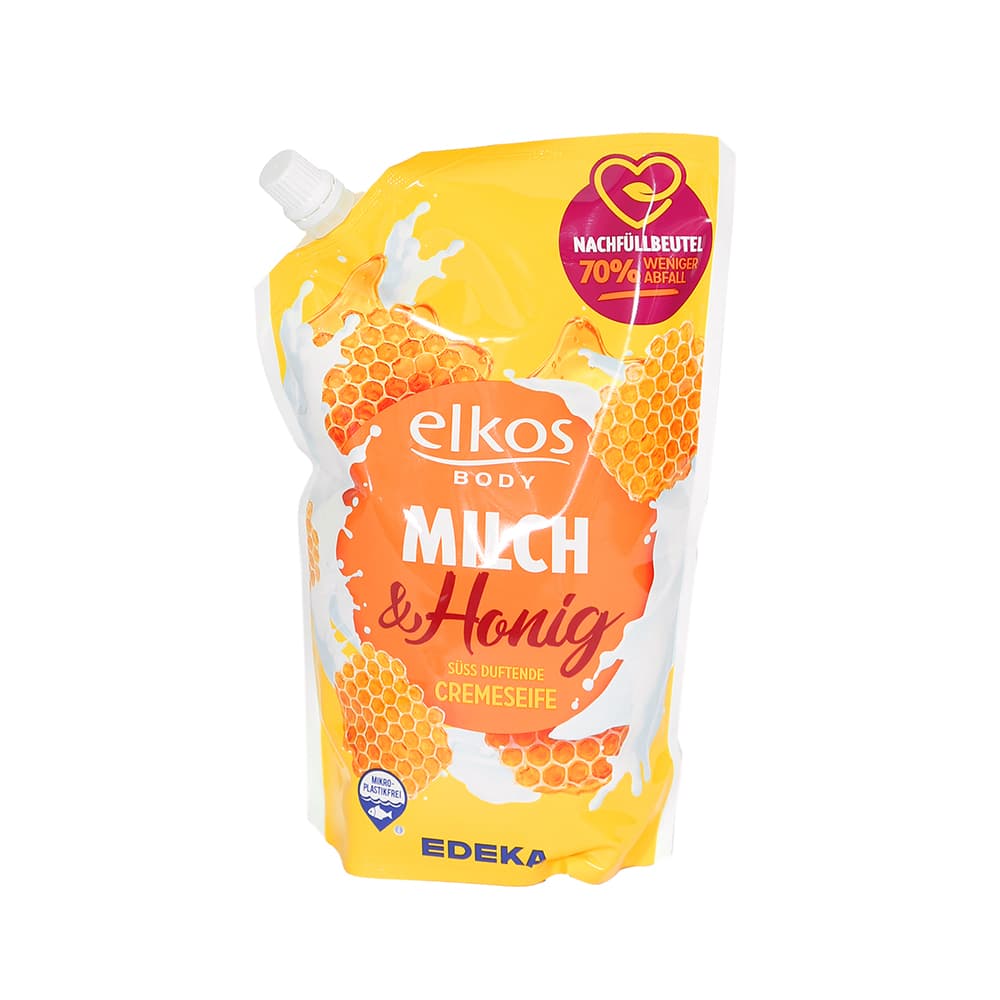 Mydło kremowe Elkos Body Milch & Honig – zapas 1L