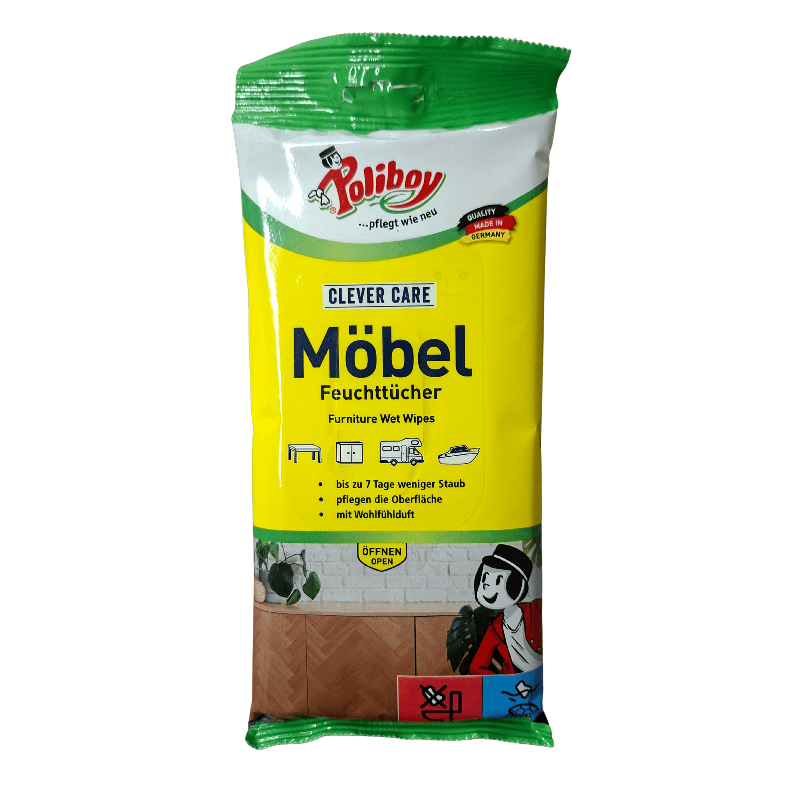 Chusteczki do mebli Möbel – nawilżane, pielęgnujące