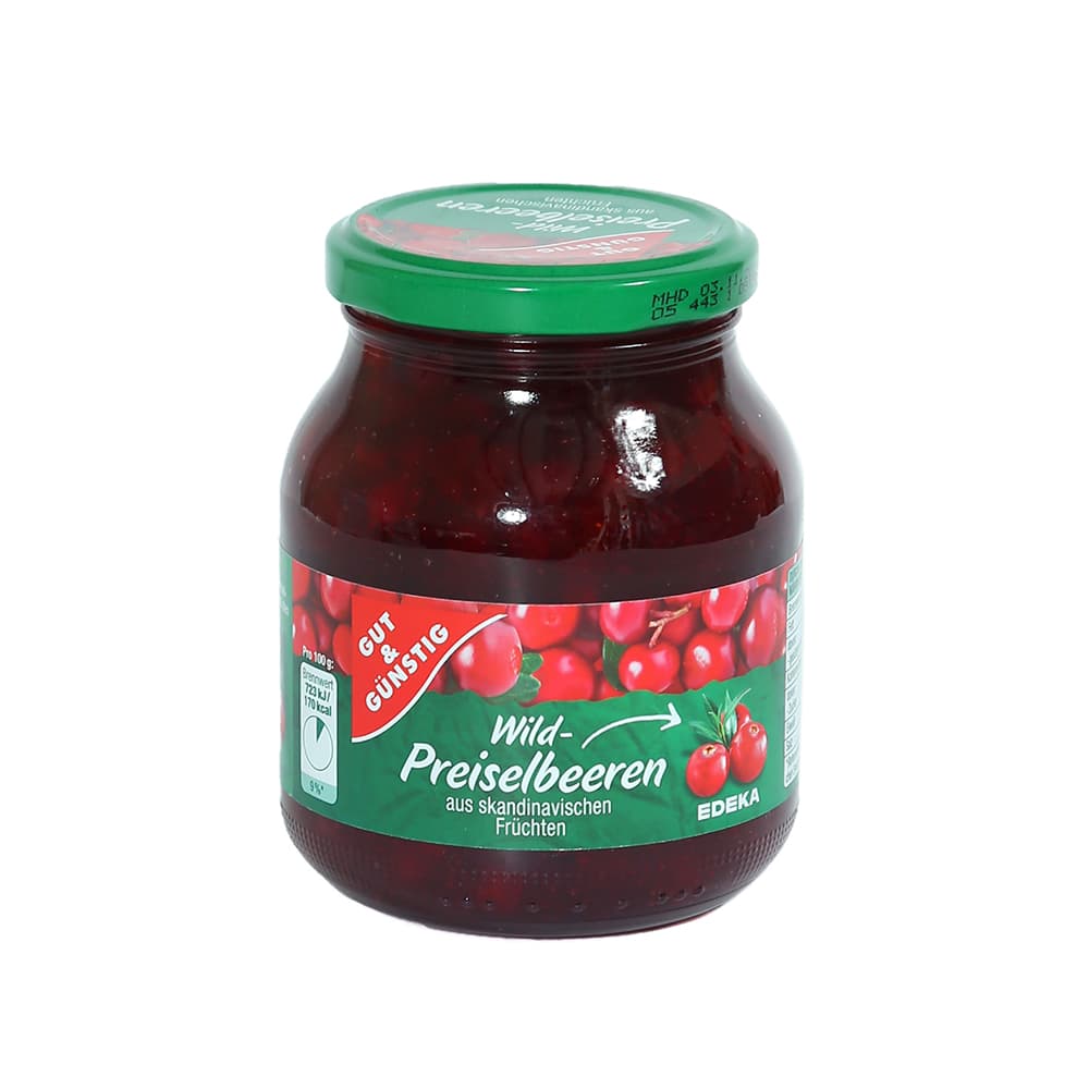 Żurawina skandynawska Gut & Günstig Wild-Preiselbeeren 400 g