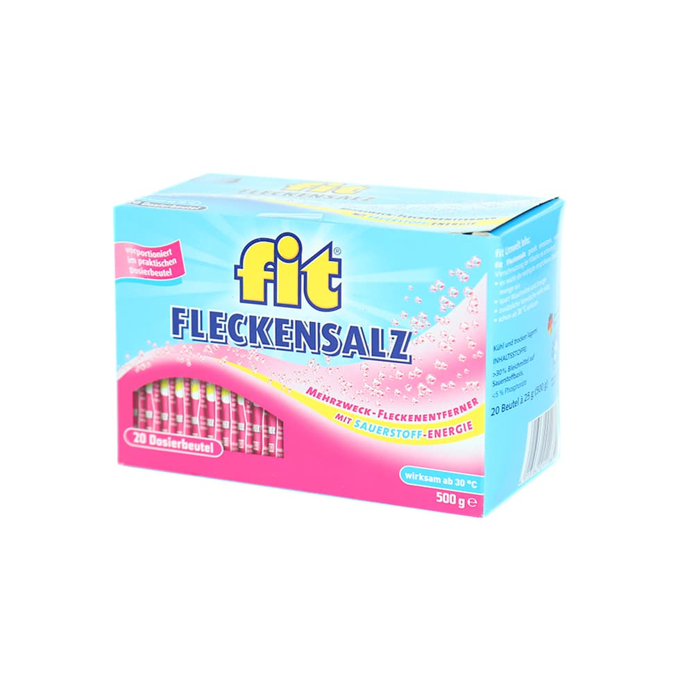 Sól do odplamiania Fit Fleckensalz 500 g (20 saszetek)