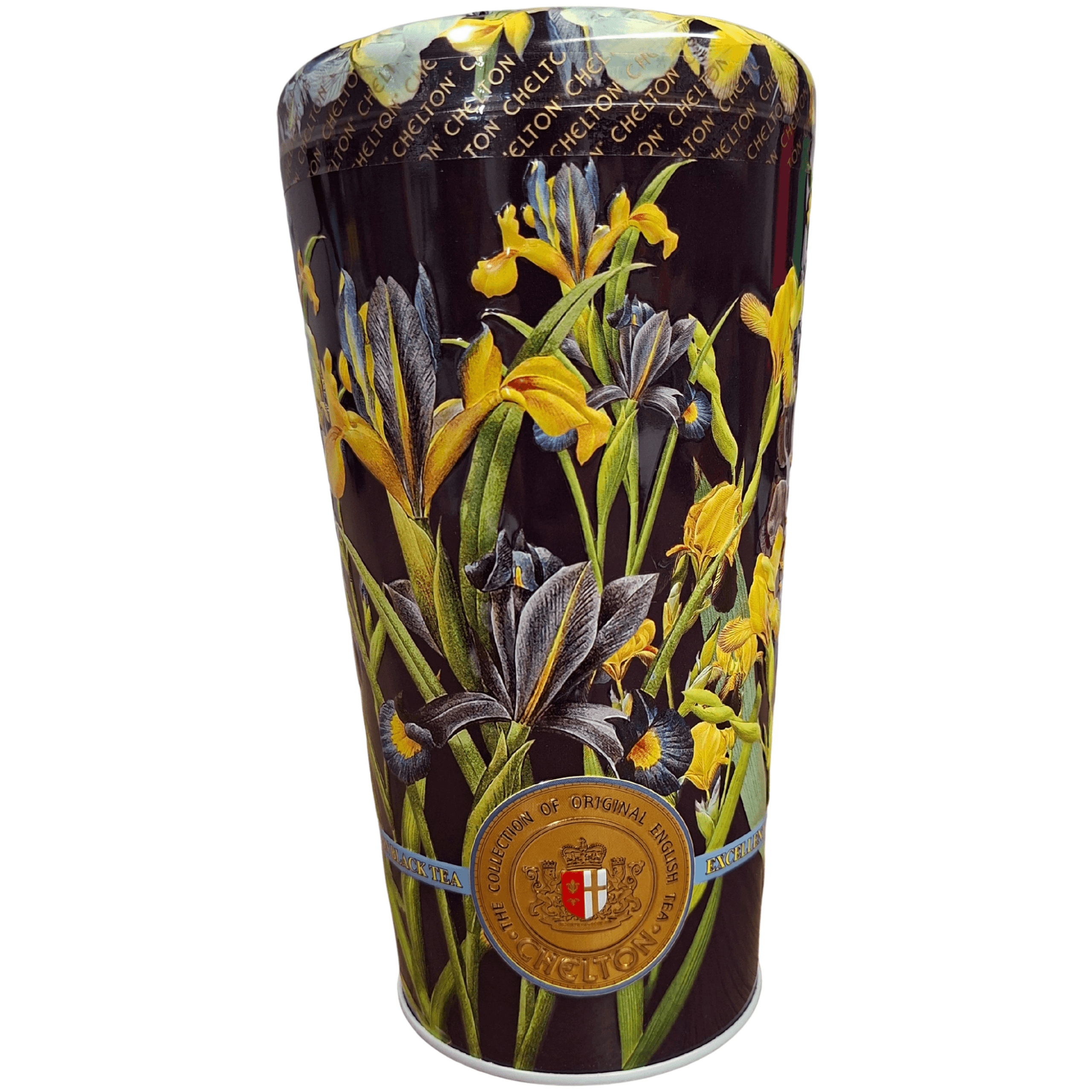 Herbata liściasta Chelton w ozdobnej puszce – motyw irysów premium 100 g