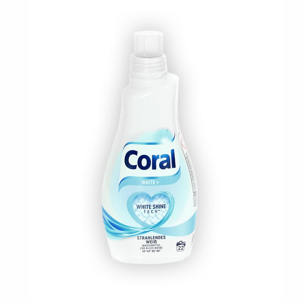 Płyn do prania Coral White+ 1,1 L (22 prań)