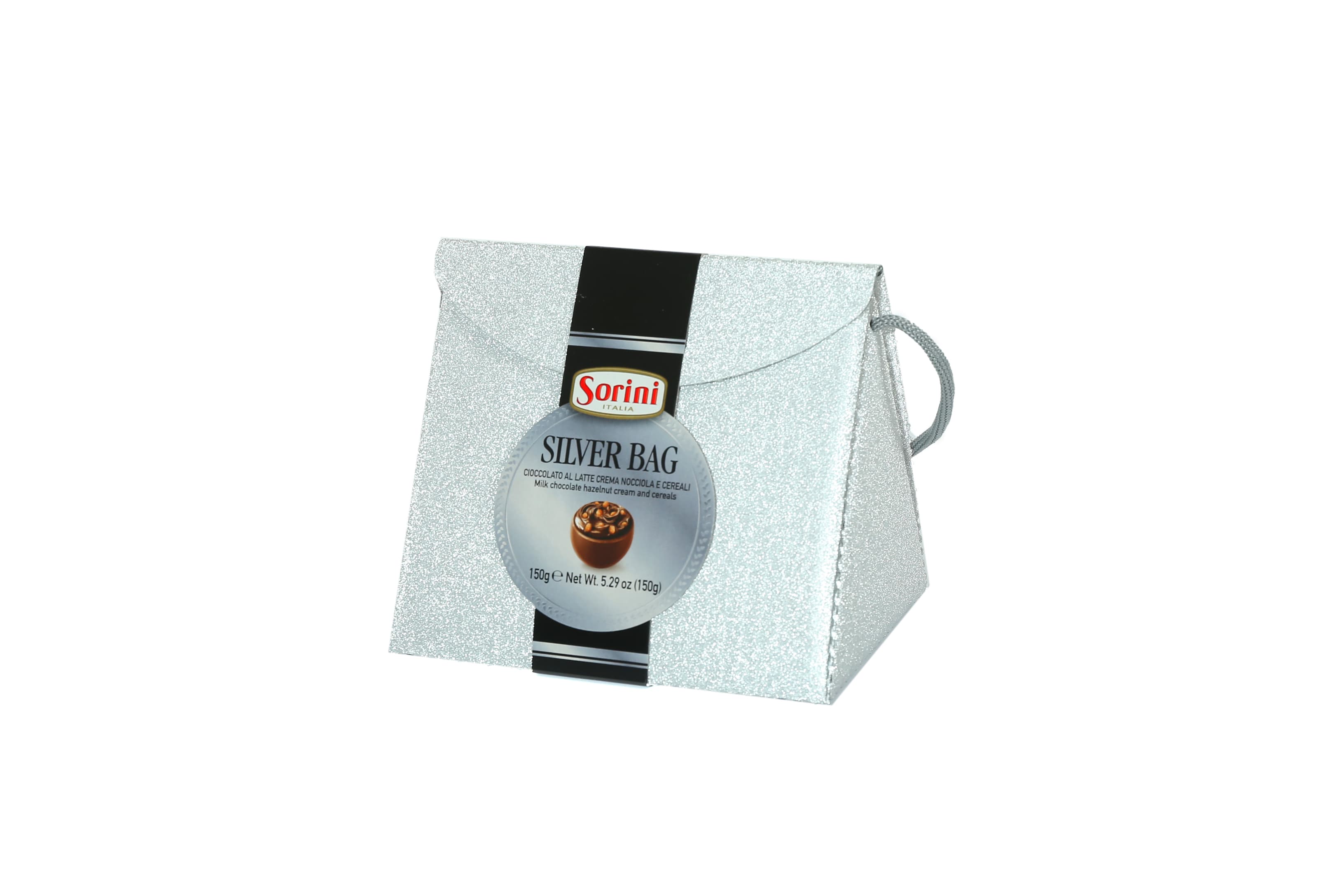 Czekoladki mleczne Silver Bag z kremem orzechowym i płatkami zbożowymi 150 g