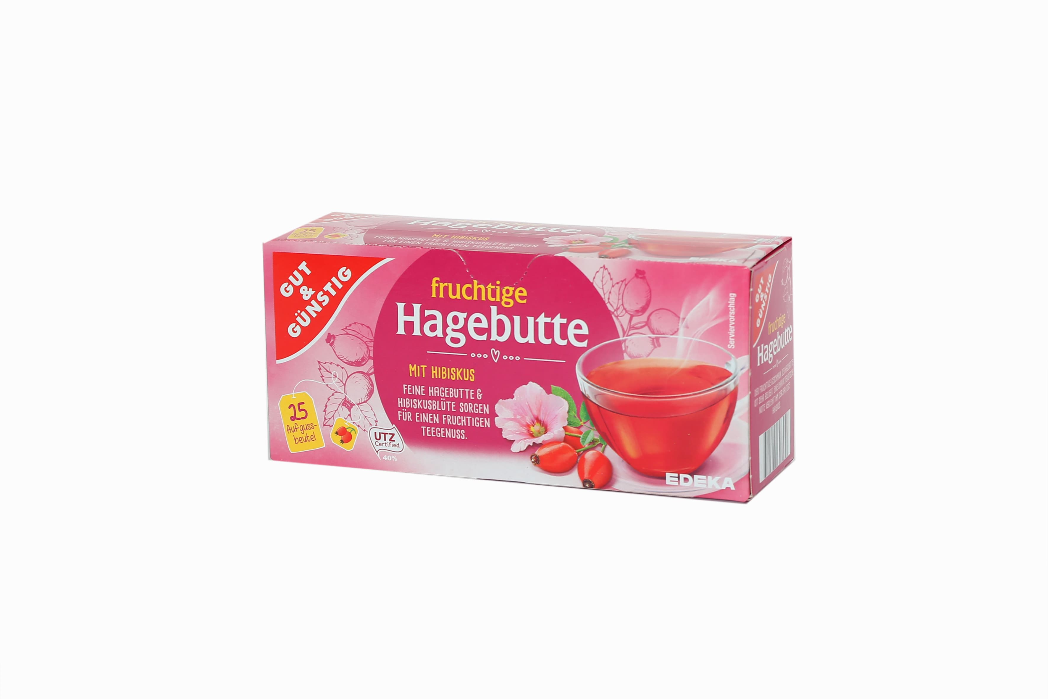 Herbata owocowa Hagebutte z hibiskusem 25 torebek