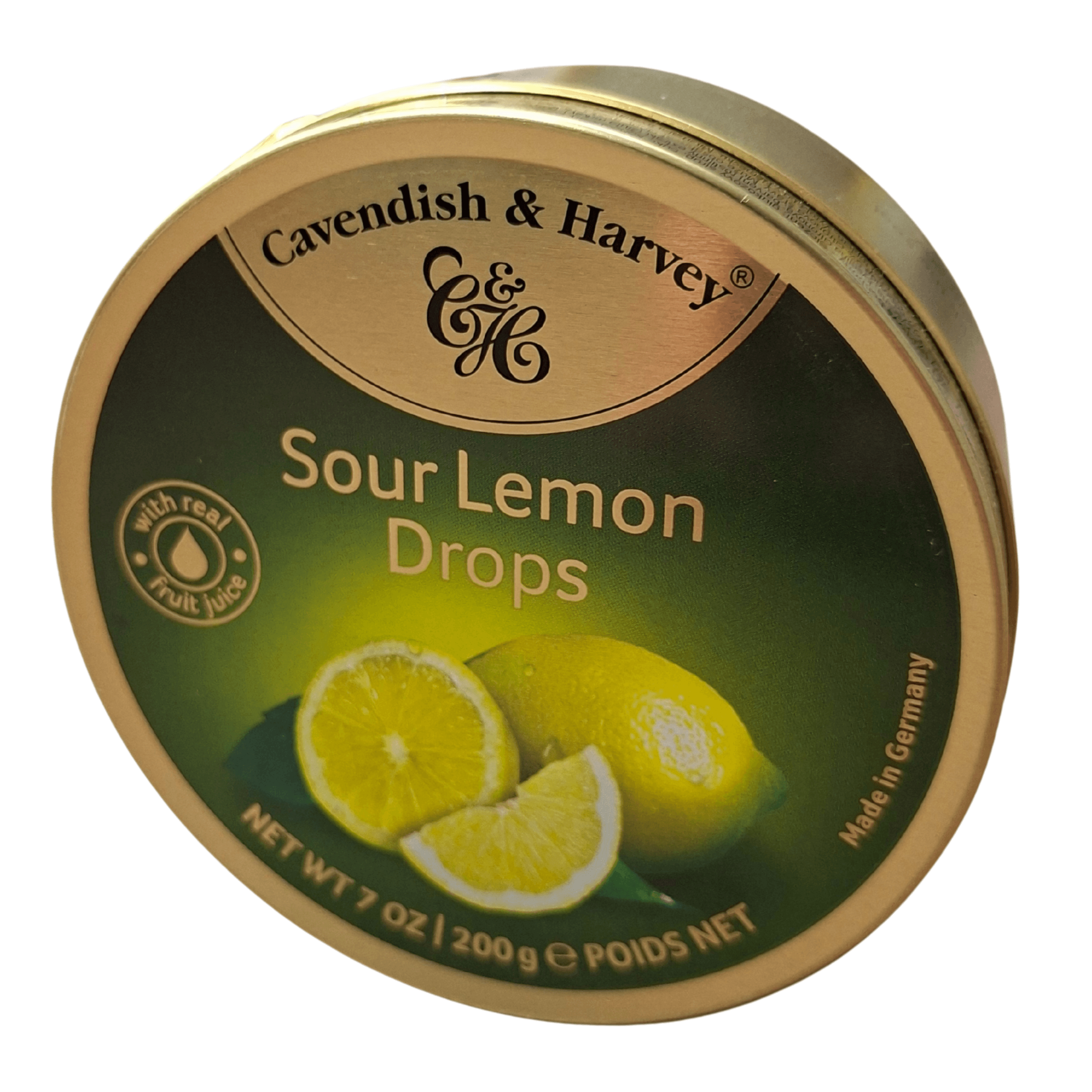 Cukierki Owocowe Sour Lemon Drops – Cavendish & Harvey 200 g